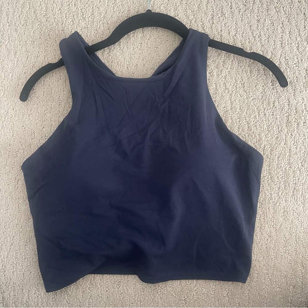 Athleta Conscious Crop Navy Size M
